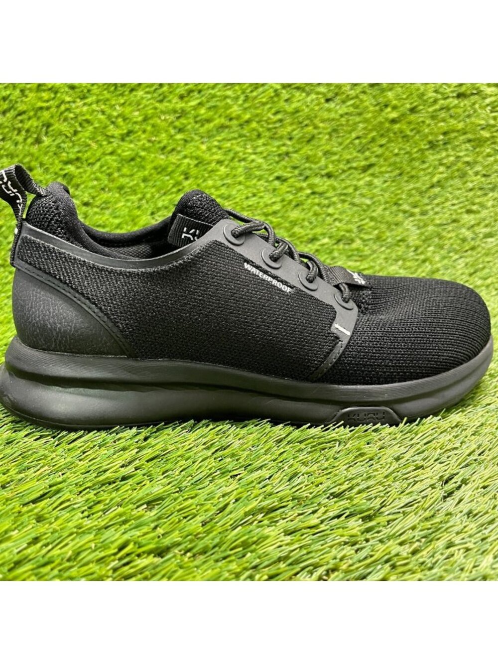 Kuru Atom Womens Size 8 Triple Black Athletic Running Waterproof Shoes Sneakers